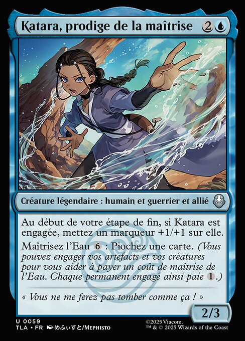Katara, prodige de la maîtrise