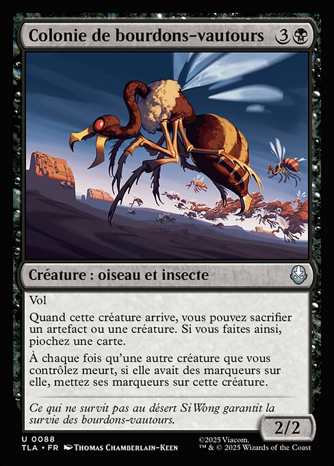 Colonie de bourdons-vautours