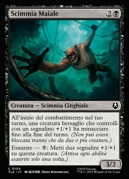 Scimmia Maiale