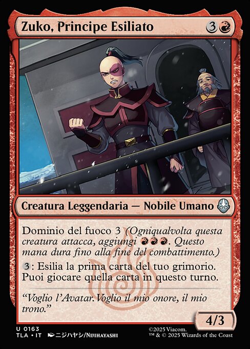 Zuko, Principe Esiliato