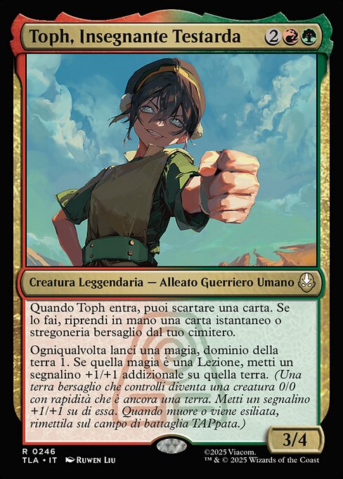 Toph, Insegnante Testarda