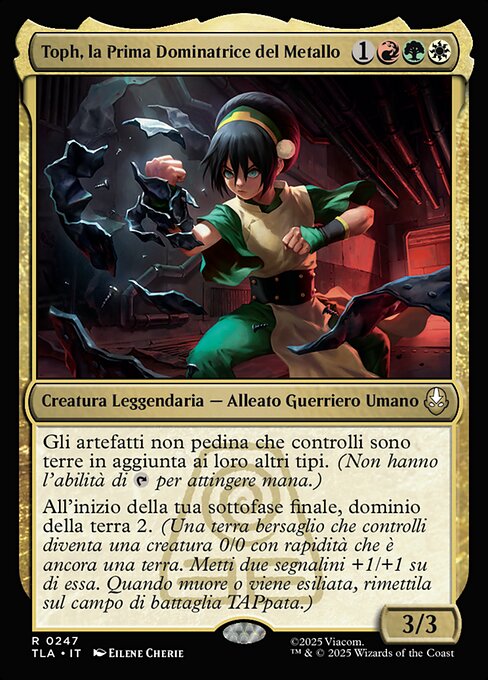 Toph, la Prima Dominatrice del Metallo
