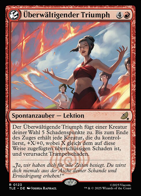 Überwältigender Triumph