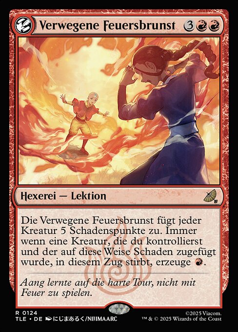 Verwegene Feuersbrunst