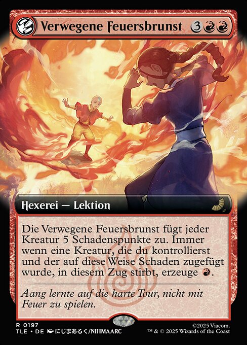 Verwegene Feuersbrunst