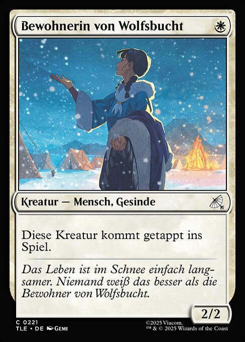 Bewohnerin von Wolfsbucht