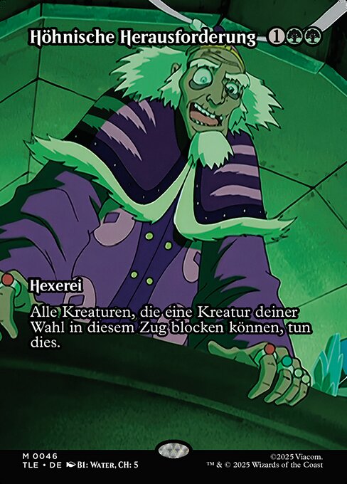 Höhnische Herausforderung