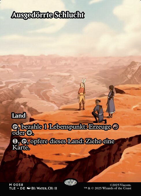Ausgedörrte Schlucht