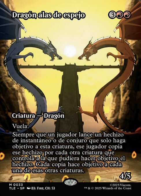 Dragón alas de espejo