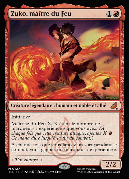 Zuko, maître du Feu