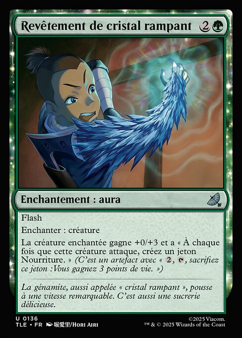 Revêtement de cristal rampant