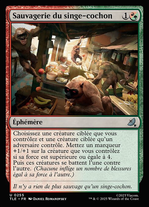 Sauvagerie du singe-cochon