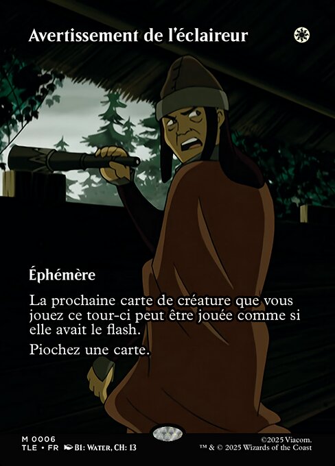 Avertissement de l'éclaireur