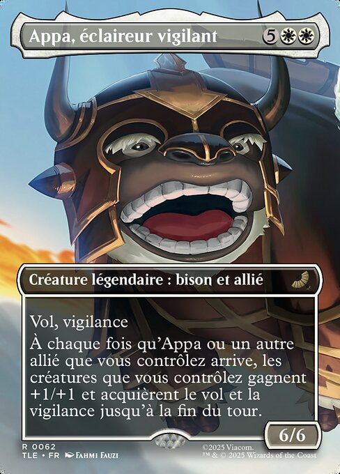 Appa, éclaireur vigilant