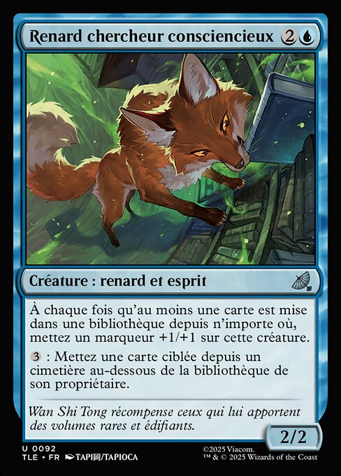 Renard chercheur consciencieux