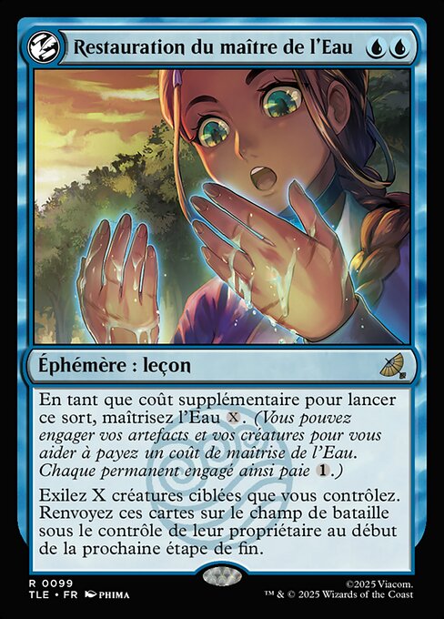 Restauration du maître de l'Eau