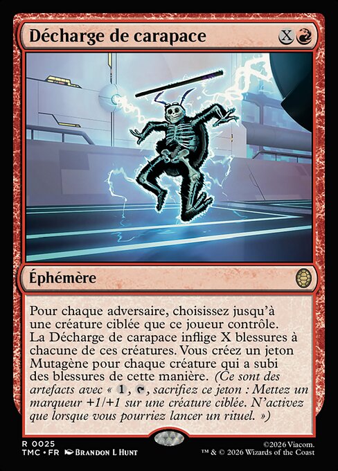 Décharge de carapace