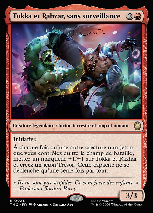 Tokka et Rahzar, sans surveillance