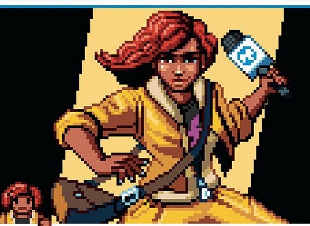 現場から生中継、エイプリル・オニール