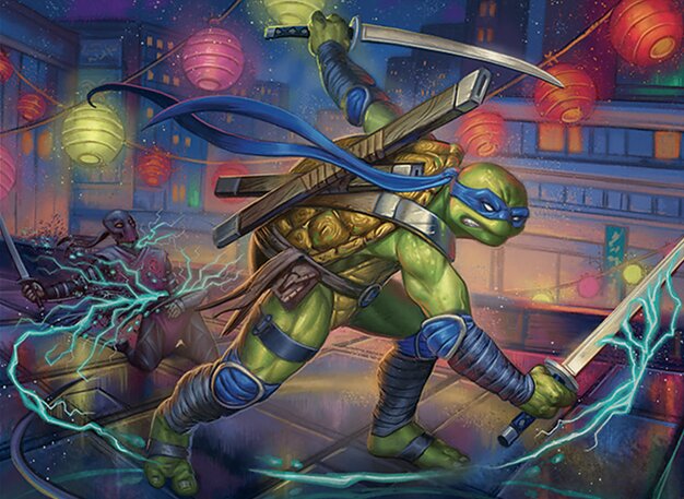 Leonardo, zweischneidiges Schwert