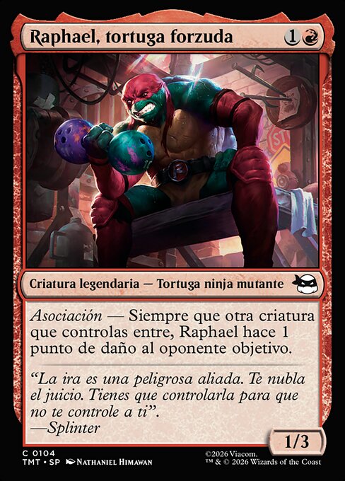 Raphael, tortuga forzuda