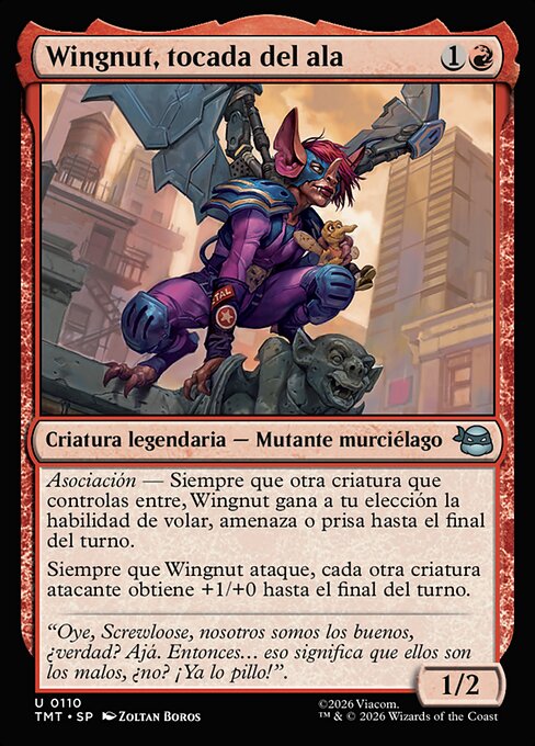 Wingnut, tocada del ala