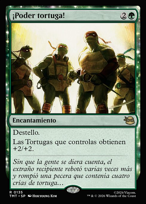 ¡Poder tortuga!