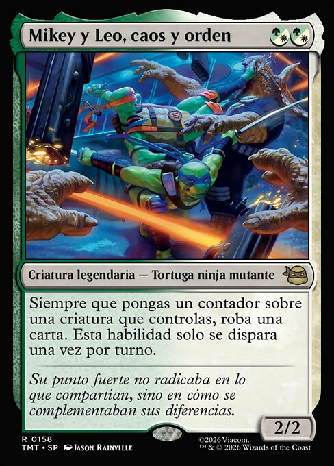 Mikey y Leo, caos y orden