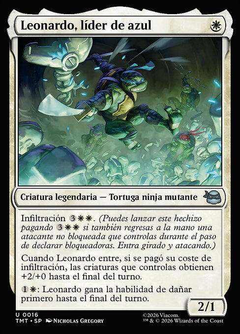 Leonardo, líder de azul