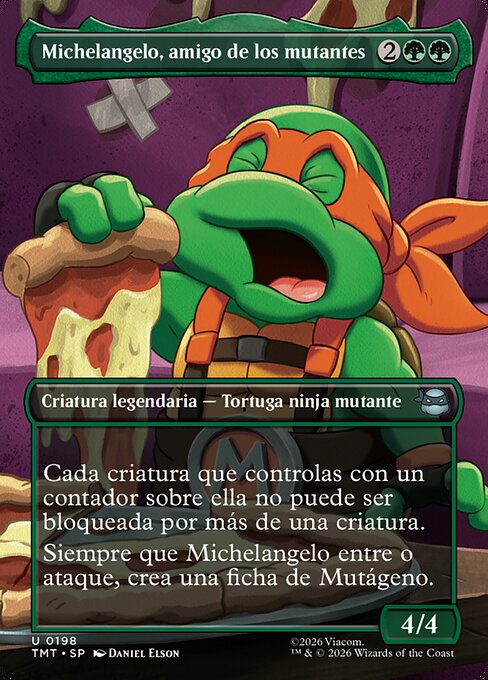 Michelangelo, amigo de los mutantes