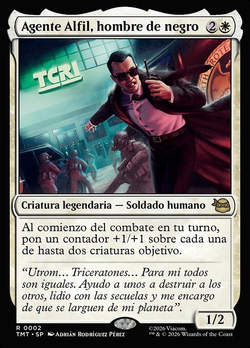 Agente Alfil, hombre de negro