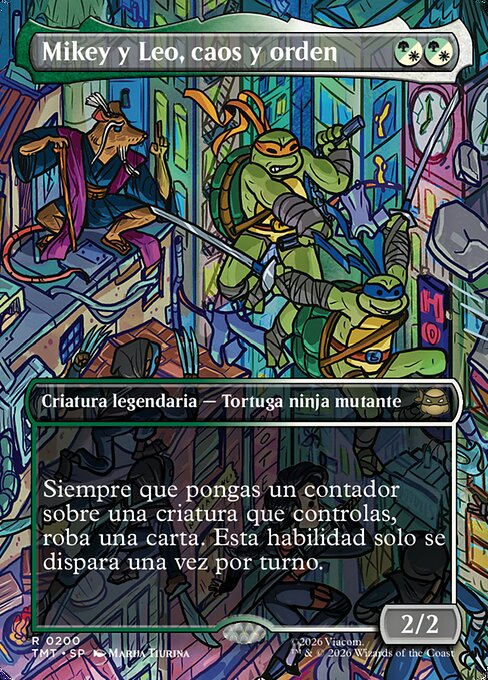 Mikey y Leo, caos y orden
