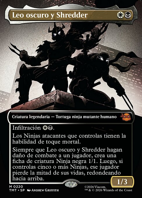 Leo oscuro y Shredder