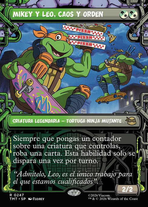 Mikey y Leo, caos y orden