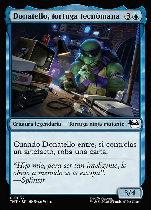 Donatello, tortuga tecnómana