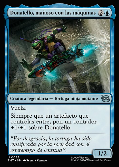 Donatello, mañoso con las máquinas
