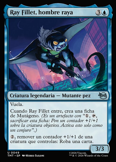 Ray Fillet, hombre raya