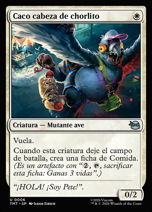 Caco cabeza de chorlito