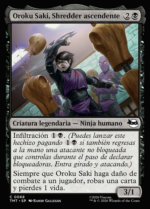 Oroku Saki, Shredder ascendente