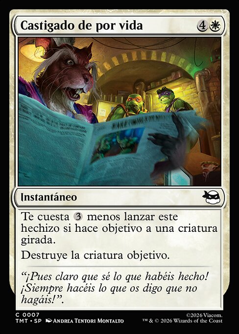 Castigado de por vida