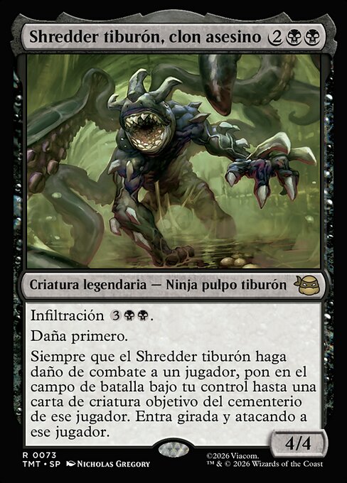 Shredder tiburón, clon asesino