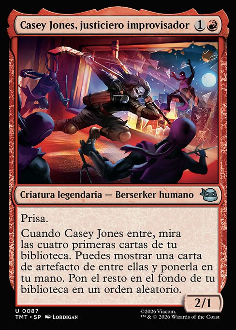 Casey Jones, justiciero improvisador