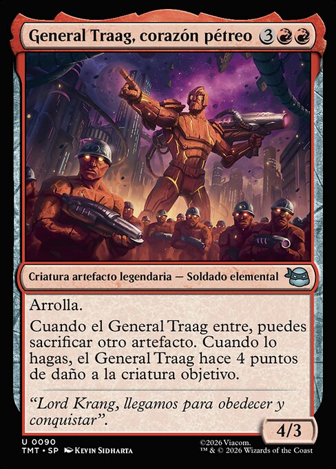 General Traag, corazón pétreo
