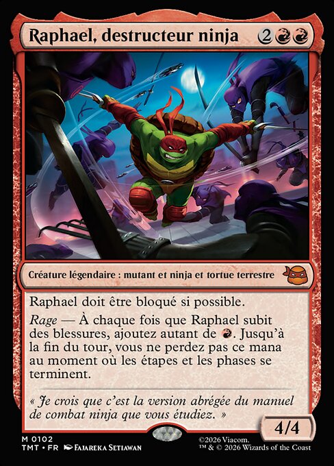 Raphael, destructeur ninja