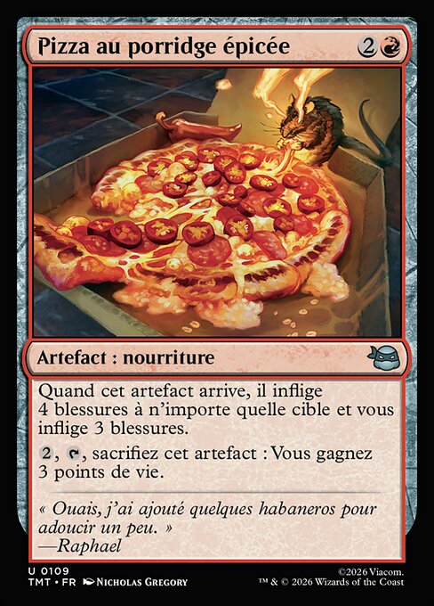 Pizza au porridge épicée