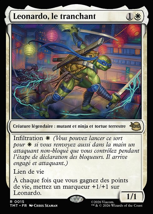 Leonardo, le tranchant