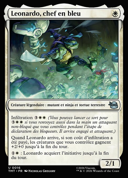 Leonardo, chef en bleu