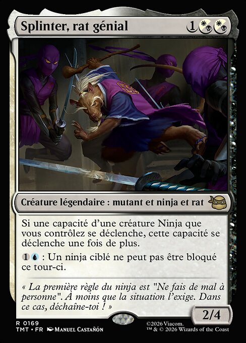 Splinter, rat génial