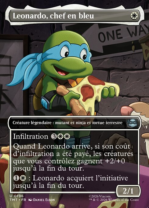 Leonardo, chef en bleu