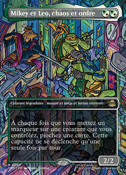 Mikey et Leo, chaos et ordre